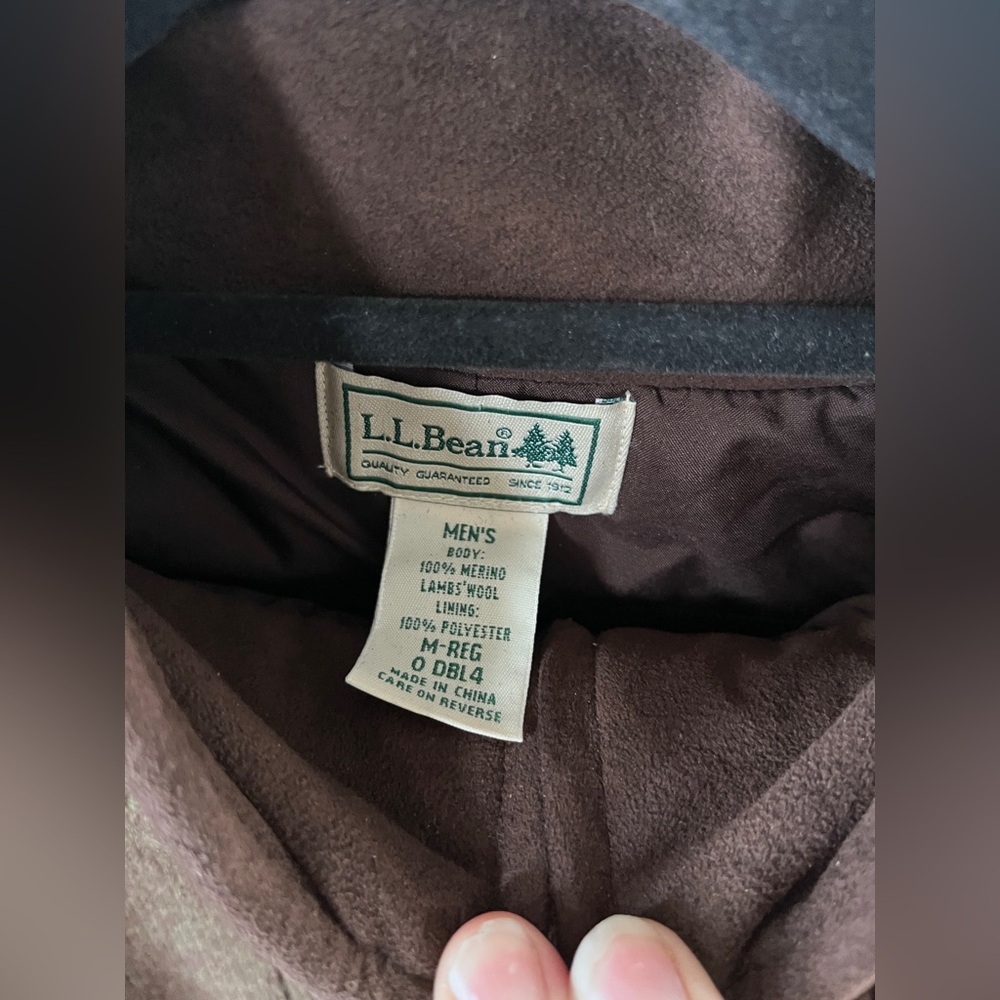 Vintage 90s L.L. Bean half-zip merino wool waterfowl sweater - Picture 4 of 5